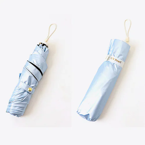 サックス Nakatani 日傘 通販 晴雨兼用傘 折りたたみ傘 926-068 UV パール 傘 レディース かさ カサ アンブレラ Parasol 50cm UVカット 中谷 ナカタニ 無地 レイ_12