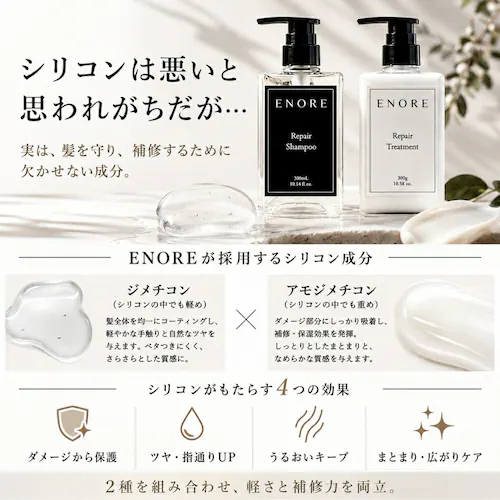 【ENORE】サロン専売品 リペア シャンプー 【容量】300mL_8
