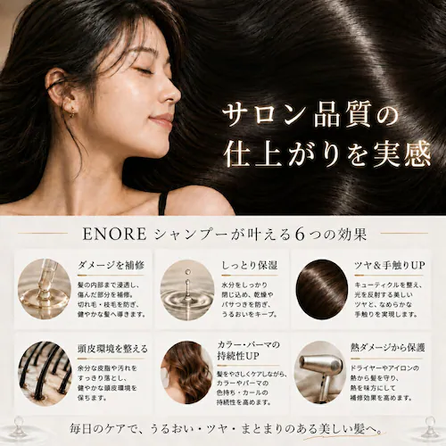 【ENORE】サロン専売品 リペア シャンプー 【容量】300mL_9