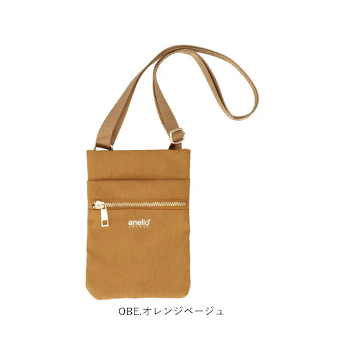 PBE.ピンクベージュ アネロ ミニショルダーバッグ 通販 anello GRANDE レディース 大人 ショルダーバッグ 斜めがけ 縦型 スマホ おしゃれ 軽量 軽い 撥水 はっ水 旅行 おでかけ _17