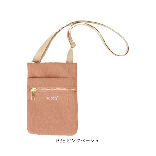 PBE.ピンクベージュ アネロ ミニショルダーバッグ 通販 anello GRANDE レディース 大人 ショルダーバッグ 斜めがけ 縦型 スマホ おしゃれ 軽量 軽い 撥水 はっ水 旅行 おでかけ _18