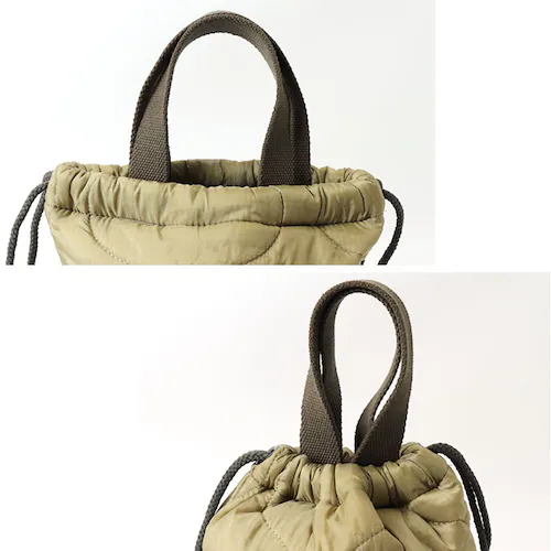 アラスカOLIVEDRAB ナイロン キルティング バッグ 通販 ショルダーバッグ 小さめ ミニトートバッグ メンズ キルティングバッグ 斜めがけ HOUSTON ヒューストン 2way 軽量 軽い _5