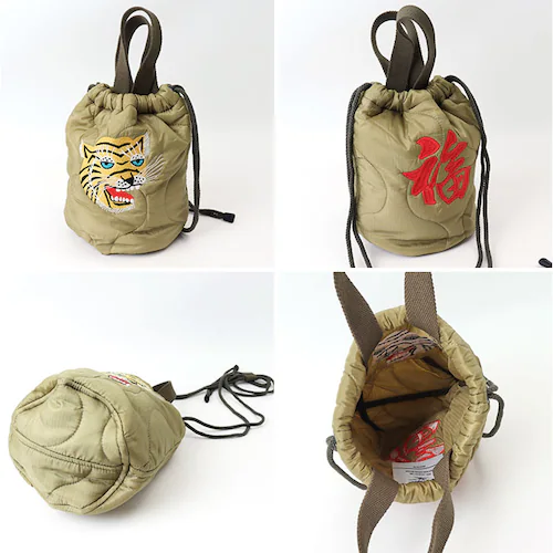 アラスカOLIVEDRAB ナイロン キルティング バッグ 通販 ショルダーバッグ 小さめ ミニトートバッグ メンズ キルティングバッグ 斜めがけ HOUSTON ヒューストン 2way 軽量 軽い _7