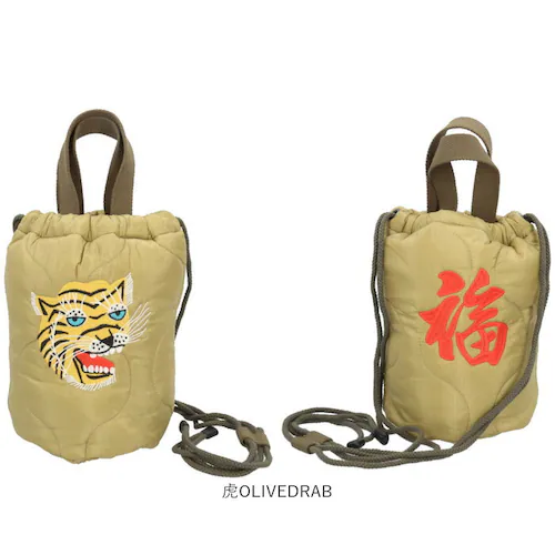 アラスカOLIVEDRAB ナイロン キルティング バッグ 通販 ショルダーバッグ 小さめ ミニトートバッグ メンズ キルティングバッグ 斜めがけ HOUSTON ヒューストン 2way 軽量 軽い _10