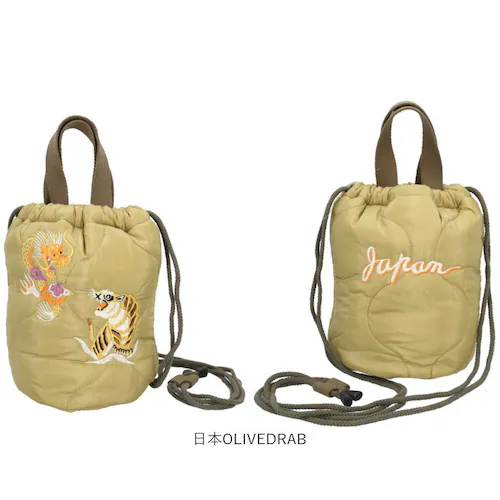 アラスカOLIVEDRAB ナイロン キルティング バッグ 通販 ショルダーバッグ 小さめ ミニトートバッグ メンズ キルティングバッグ 斜めがけ HOUSTON ヒューストン 2way 軽量 軽い _12