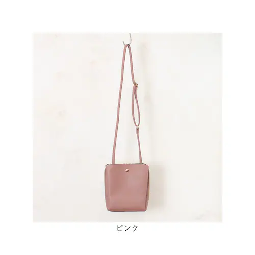 ブロンズ ショルダー ミニ 軽量 通販 ミニショルダー ショルダーバッグ ショルダーバック 肩掛け ななめ掛け 斜めかけ ミニショルダーバッグ 小さい 小さめ 合皮 3層 シンプル 無地 レディース _16