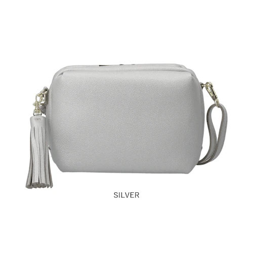 SILVER ショルダーバッグ レディース 小さめ 通販 斜めがけバッグ 斜め掛け 斜めがけ スクエアショルダーバッグ 肩掛け バッグ ボックス型 フリンジ 軽量 軽い 通勤 大人 上品 モノピア ギ_16