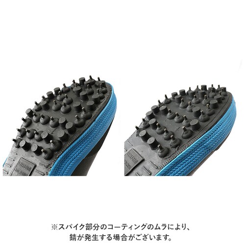 ブラック 【即日発送】24.5-25cm 長靴 スパイク 通販 スパイク付き長靴 作業靴 ゴム長靴 作業長靴 アウトドア レインブーツ メンズ 滑り止め すべり止め 釣り フィッシング 山林作業 農作_11