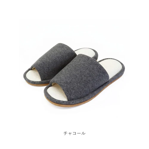 アイボリー Mサイズ オクムラ スリッパ 抗菌 通販 ルームシューズ 室内履き ルームサンダル ルームスリッパ 前開きスリッパ 前あきスリッパ 室内 オープントゥ おしゃれ シンプル 無地 オフィス _11