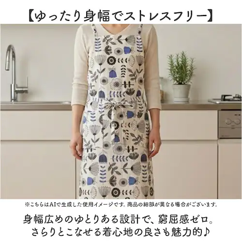 コス/ライトブルー Fika ロングエプロン フィーカ 通販 おしゃれ エプロン 保育士 かわいい 前掛け カフェ レディース レストラン 長め ロング丈 母の日 キッチン カフェエプロン 可愛い オ_5
