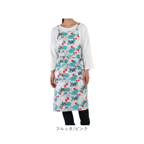 コス/ライトブルー Fika ロングエプロン フィーカ 通販 おしゃれ エプロン 保育士 かわいい 前掛け カフェ レディース レストラン 長め ロング丈 母の日 キッチン カフェエプロン 可愛い オ_12