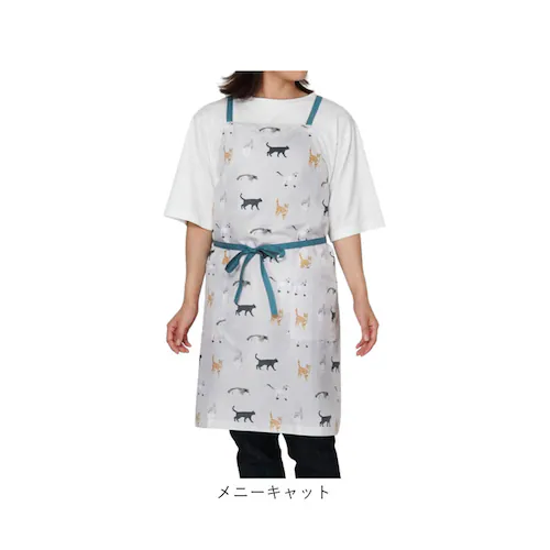 メニーキャット toridori エプロン トリドリ 通販 おしゃれ ショートエプロン 保育士 かわいい 前掛け カフェ レディース レストラン 短め ショート丈 母の日 キッチン カフェエプロン 可_12