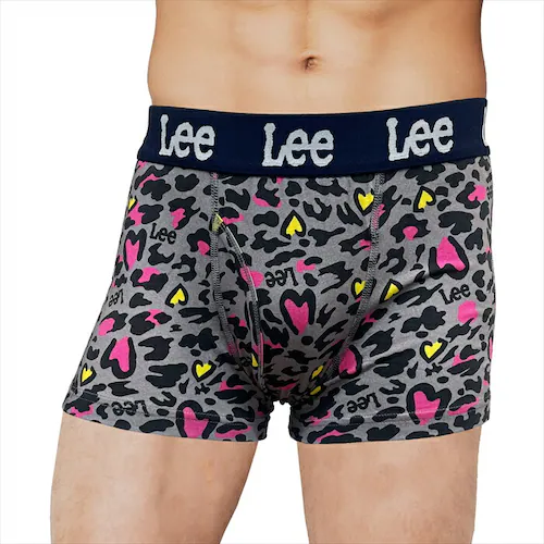 ネイビー(065) 5Lサイズ ボクサーブリーフ メンズ Lee 33058 通販 ボクサーパンツ ボクサーショーツ 前開き 前あき ブランド リー 男性 紳士 中学生 高校生 男子 ストレッチ おし_3