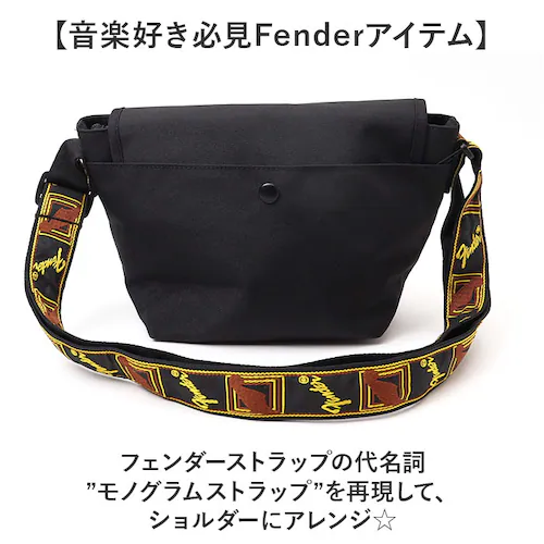 ブラック Fender フェンダー メッセンジャーバッグ 6052 通販 メッセンジャーバック ショルダーバッグ ショルダーバック ショルダー 肩掛け 斜めかけ 斜め掛け ななめがけ カジュアル コン_2