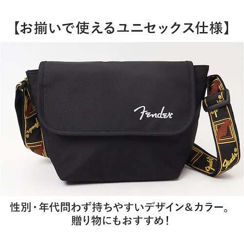 ブラック Fender フェンダー メッセンジャーバッグ 6052 通販 メッセンジャーバック ショルダーバッグ ショルダーバック ショルダー 肩掛け 斜めかけ 斜め掛け ななめがけ カジュアル コン_8