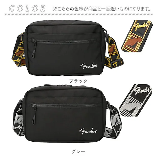 ブラック Fender フェンダー ショルダーバッグ 6059 通販 ショルダーバック ショルダー 肩掛け 斜めかけ 斜め掛け ななめがけ カジュアル ファスナー ポケット 軽量 軽い 旅行 トラベル_13