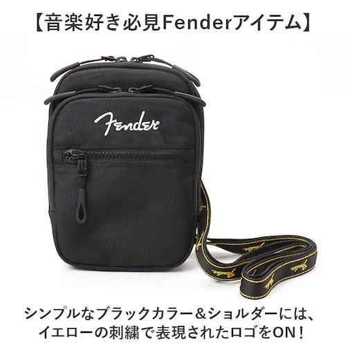 ブラック Fender フェンダー ショルダーポーチ スマホポーチ 6060 通販 スマホショルダー ショルダーバッグ ポーチ ショルダーバック ショルダー 肩掛け 斜めかけ 斜め掛け ななめがけ コ_2
