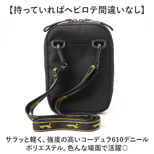 ブラック Fender フェンダー ショルダーポーチ スマホポーチ 6060 通販 スマホショルダー ショルダーバッグ ポーチ ショルダーバック ショルダー 肩掛け 斜めかけ 斜め掛け ななめがけ コ_3