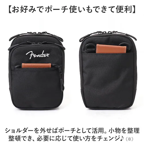 ブラック Fender フェンダー ショルダーポーチ スマホポーチ 6060 通販 スマホショルダー ショルダーバッグ ポーチ ショルダーバック ショルダー 肩掛け 斜めかけ 斜め掛け ななめがけ コ_8