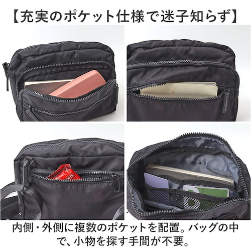 ショルダーバッグ レディース 小さめ ナイロン 通販 ショルダーバック 斜めがけバッグ ミニバッグ 軽量 軽い 斜めがけ 大人 ポケット 肩掛け メンズ 旅行 キャリーオン Nananoel ナナノエ_6