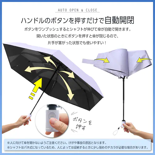 日傘 形状記憶 2026 単色 ネイビー_8