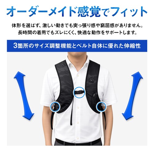 水循環式 冷感ベスト ベストクール 保冷パック バッテリーつきフルセット_7