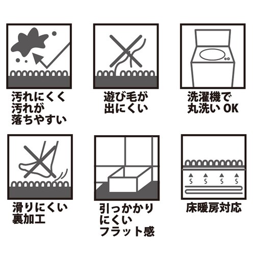 ペンテリコン/ライトグレー キッチンマット 240cm 通販 マスターキッチンラグ 約 240cm×50cm センコー ロングマット ラグマット マット ラグ 洗える 薄手 おしゃれ 滑り止め加工 床_3