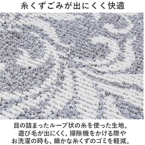 ペンテリコン/ライトグレー キッチンマット 240cm 通販 マスターキッチンラグ 約 240cm×50cm センコー ロングマット ラグマット マット ラグ 洗える 薄手 おしゃれ 滑り止め加工 床_6
