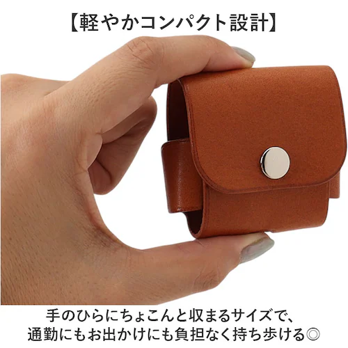レッド イヤホンケース 革 日本製 通販 ワイヤレスイヤホン カバー イヤホン ケース イヤフォンケース イヤフォン airpodsケース 本革 レザー R.C.L P1050 アールシーエル 紛失防_7