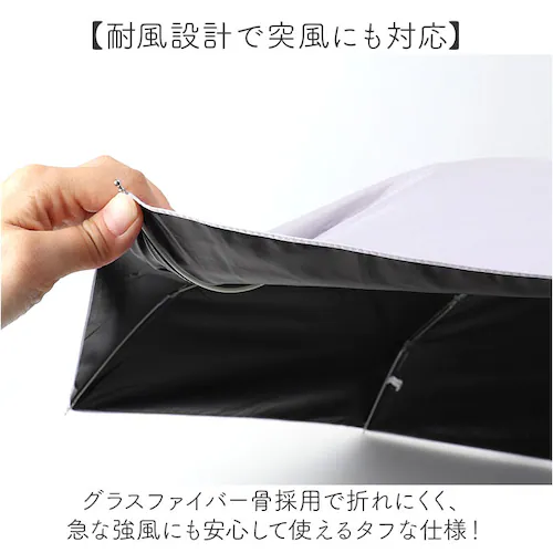 オフホワイト 折りたたみ傘 カラビナ 通販 カラビナ付き傘 晴雨兼用傘 晴雨兼用折りたたみ傘 日傘 折りたたみ 折り畳み傘 折傘 50cm 手開き 50センチ UVカット UPF50+ レディース メ_6
