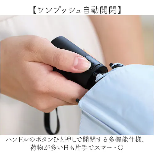 ネイビー 自動開閉 折りたたみ傘 晴雨兼用 通販 折り畳み傘 ワンタッチ 日傘 遮光 遮熱 自動開閉傘 晴雨兼用傘 晴雨兼用折りたたみ傘 折りたたみ日傘 折り畳み日傘 メンズ レディース UVカット _4