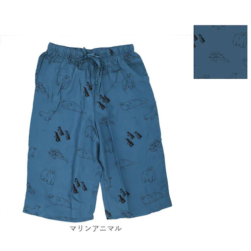 クリームスワン ステテコ おしゃれ 通販 レディース メンズ ルームウェア パンツ 部屋着 すててこ 7分丈 パジャマ ハーフパンツ 肌着 接触冷感 クール 夏 ボトムス ユニセックス 短め 可愛い _13