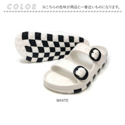 WHITE 27.5cm ccilu �`�� �T���_�� �ʔ� �����Y�T���_�� HORIZON CHECK SANDAL eva�T���_�� �C ���� �V���[�Y �O���� �����Y �y�� �y�� ���f�B�[�X ���j�Z_13