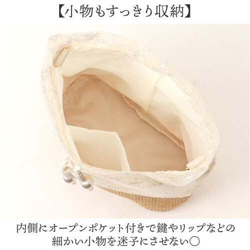 ピンク 巾着バッグ レディース 通販 巾着 バッグ 布 かご風 レース巾着 ショルダーバッグ 浴衣 和装 ミニバッグ レース サマー 夏 手提げ 可愛い おしゃれ バック 2way 小さめ 和装小物 _4