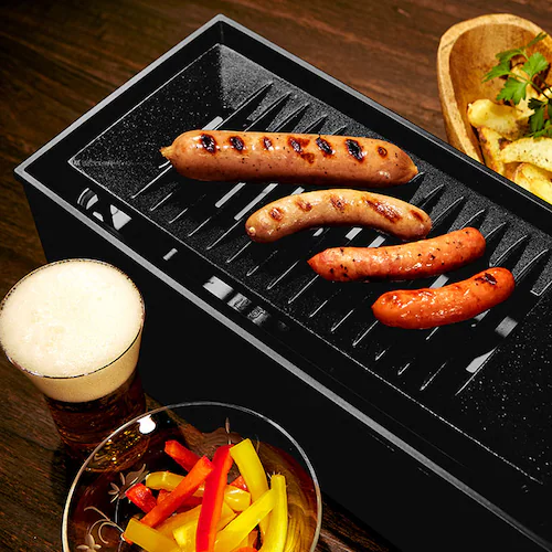 ブラック 卓上 炉端焼き器 通販 焼肉プレート 電気 卓上調理器 焼肉ロースター ホットプレート グリルプレート 一人用 二人用 小型 コンロ ダイニング炉端 焼き鳥 焼き肉 海鮮焼き DINING _7