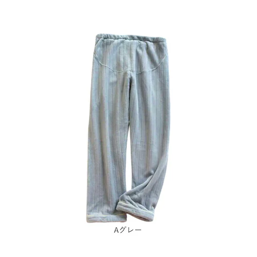 Aアイボリー XLサイズ マタニティパンツ ルームウェア 通販 マタニティ パンツ ルームパンツ 部屋着 ボトムス ズボン パジャマ ボトム レディース 冬 秋冬 暖かい 大きいサイズ 動きやすい も_15