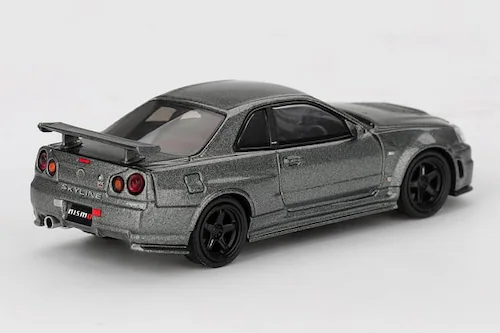 【送料込み価格】MINI GT 1/64 Nissan スカイライン GT-R ダークメタルグレー(NISMO BNR34 CRS バージョン)(右ハンドル)_1