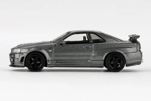【送料込み価格】MINI GT 1/64 Nissan スカイライン GT-R ダークメタルグレー(NISMO BNR34 CRS バージョン)(右ハンドル)_2