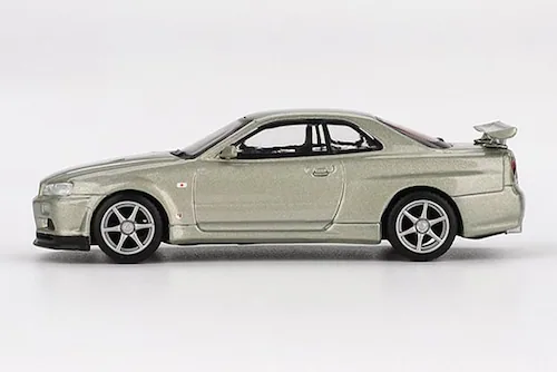 【送料込み価格】MINI GT 1/64 Nissan スカイライン GT-R R34 VスペックII Nur ミレニアムジェイド(右ハンドル)_2