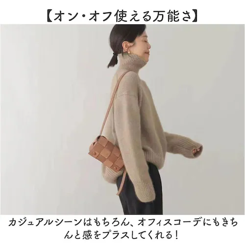 ベージュ XLサイズ ニット タートルネック 長袖 通販 セーター ニットセーター ハイネック レディースセーター レディース 無地 シンプル カジュアル トップス プルオーバー 着回し あたたかい _6