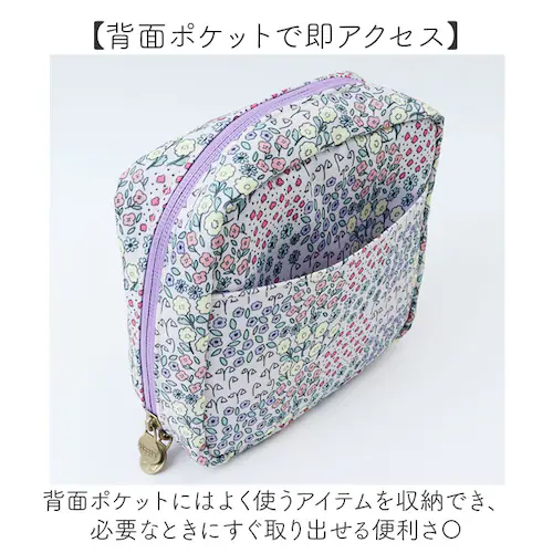 Kedola(WHITE) スクエアポーチ kippis 通販 ポーチ レディース コスメポーチ メイクポーチ おしゃれ かわいい トラベルポーチ 旅行 化粧 化粧ポーチ 小物入れ マルチ ガジェット_6