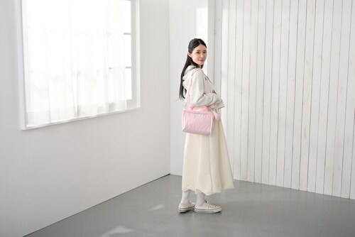 PINK ルートート ショルダーバッグ ROOTOTE 3643 通販 ショルダーバック 斜めがけバッグ ミニトート サブバッグ 肩掛けバッグ ポーチ付き 軽量 軽い 小さめ 横型 大人 かわいい お_3