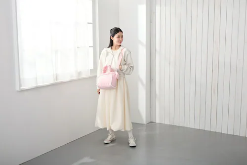 PINK ルートート ショルダーバッグ ROOTOTE 3643 通販 ショルダーバック 斜めがけバッグ ミニトート サブバッグ 肩掛けバッグ ポーチ付き 軽量 軽い 小さめ 横型 大人 かわいい お_4