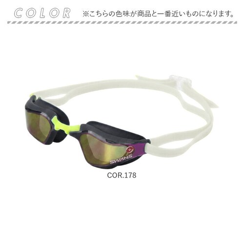 SMPUR.436 スワンズ swans ゴーグル SR-72MreAB 通販 日本製 スイムゴーグル スイミングゴーグル 水中メガネ 水中眼鏡 ミラーレンズゴーグル クッションあり UVカット 競泳_10