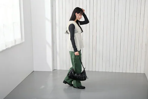BLACK ルートート ショルダーバッグ ROOTOTE 3635 通販 ショルダーバック 斜めがけバッグ 三日月型ショルダーバッグ 肩掛けバッグ 軽量 軽い おしゃれ 上品 きれいめ シンプル 大人_3