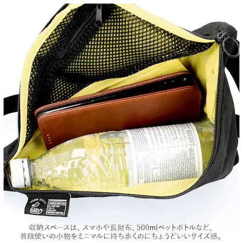 ブラック kaksi ボディバッグ カクシ 通販 メンズ レディース おしゃれ ワンショルダー ウエストポーチ トライアングル 斜めがけ ブランド 軽量 ショルダーバッグ かっこいい 小さめ 旅行 鞄_9