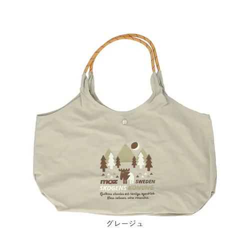 ブルーグレー moz モズ トートバッグ ZUPS-01 通販 トートバック 肩掛けバッグ エコバッグ 大きめ 大容量 手提げバッグ ロープハンドルトート サブバッグ 軽量 軽い 撥水 ナイロン マザ_16