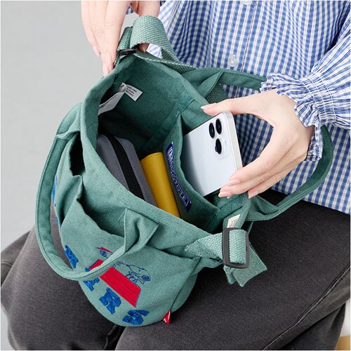SNOOPY �X�k�[�s�[ ROOTOTE ���[�g�[�g 8503 �ʔ� �V�����_�[�o�b�O �g�[�g�o�b�O 2way �΂߂����o�b�O ������ �ʋ� �ʊw ���s babyroo �x�r�[���[ �R�b�g�� �h�J ��_4