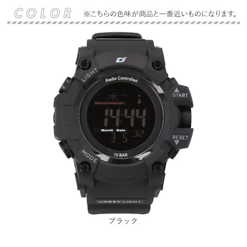 レッド 腕時計 電波時計 通販 時計 ウォッチ 電波ソーラー時計 軽量 軽い リチウム電池 ソーラー 自動電波受信 多機能時計 電波 ストップウォッチ 10気圧防水 時報機能 アラーム機能 ELバック_16