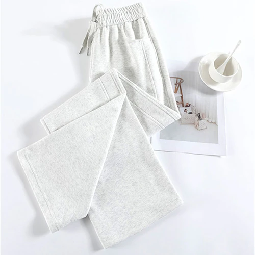 グレー×ロング Sサイズ スウェットパンツ レディース 通販 スウェット ボトムス おしゃれ オシャレ パンツ ゆったり ストレートパンツ ワイドパンツ 部屋着 ルームウェア ハイウエスト きれいめ _10